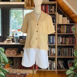 Linen Shirt Yellow